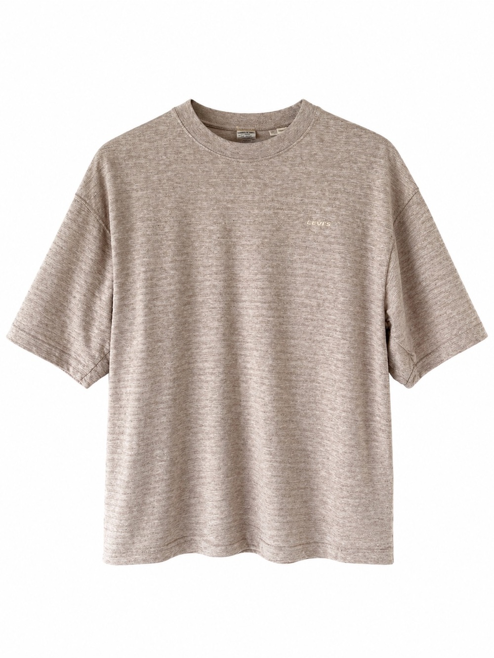 Levi’s Neutral Beige Short Sleeve Tee XL Minimalist Basic Oversized